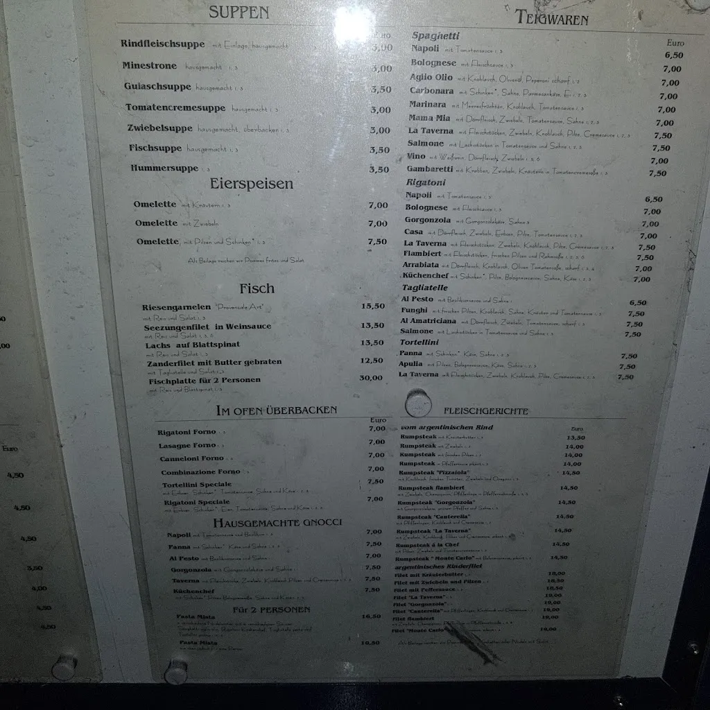 Menu_La Taverna_Völklingen_image_1