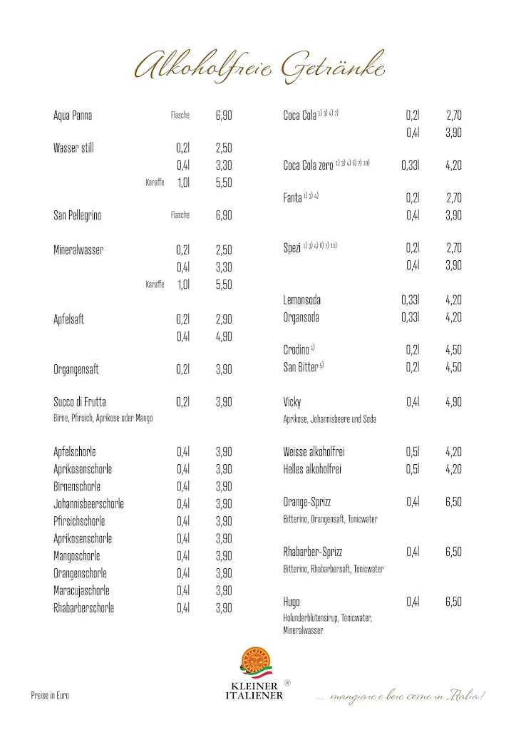 Menu_Kleiner Italiener_Donau_image_1
