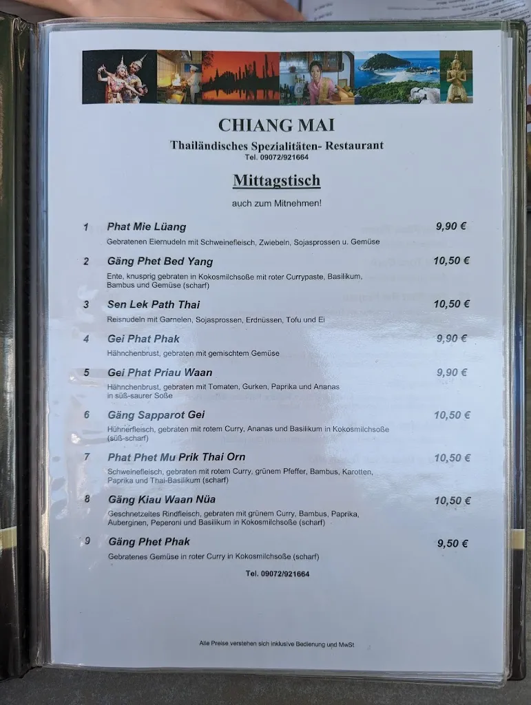 Menu_Chiang Mai Restaurant Lauingen_Lauingen_image_1