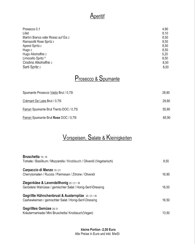 Menu_Mauro’s Restaurant Weinstube zum Sirtl_München_immagine_2