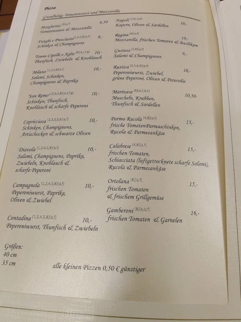 Menu_Ristorante - Pizzeria San Remo_Schmelz_image_3
