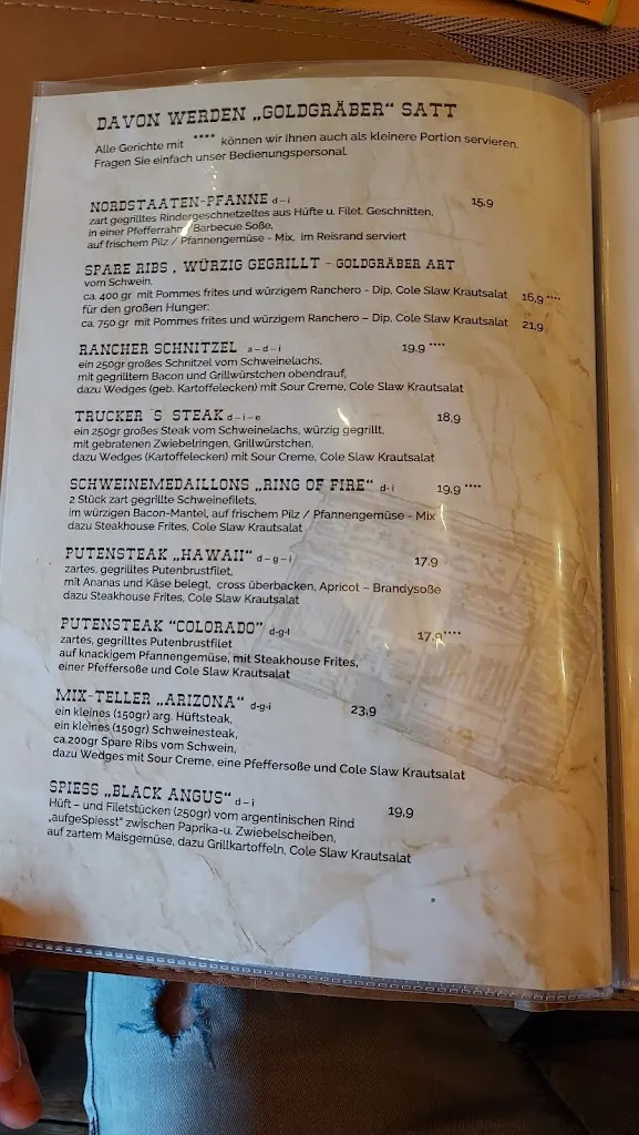 Menu_Country & Western bar gold rush_Düben_immagine_4