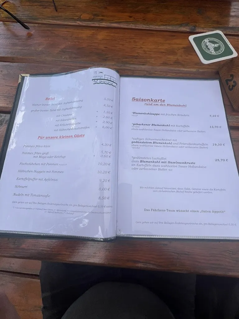 Menu_Gaststätte Fährhaus Gruna_Laußig_immagine_1