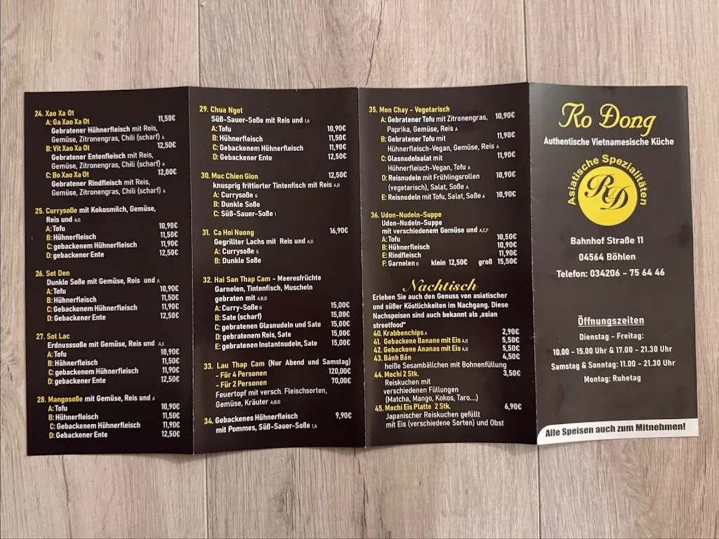 Menu_Ro Dong Restaurant_Böhlen_immagine_2