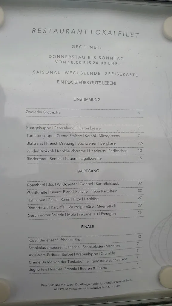 Menu_Lokalfilet - Restaurant & Landhotel_Oelsnitz/Vogtl._image_1