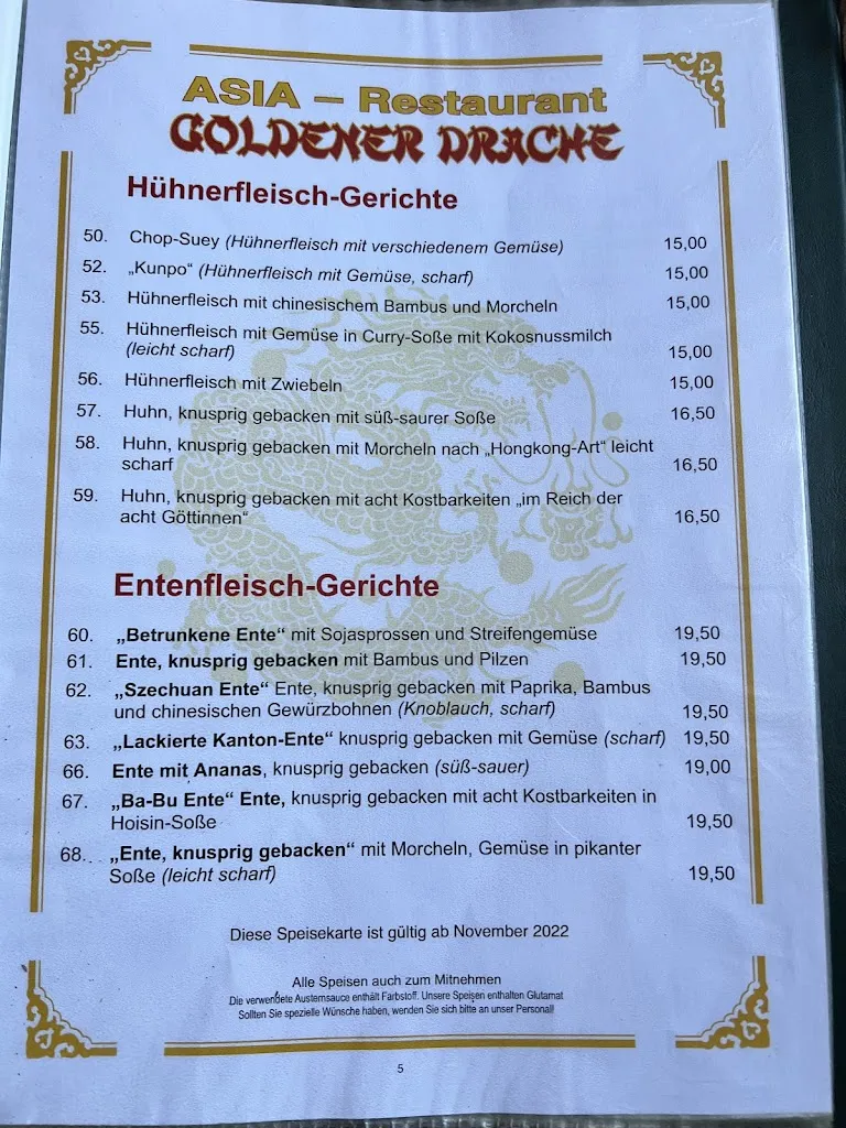 Menu_Asia Restaurant Goldener Drache Oelsnitz_Oelsnitz/Vogtl._immagine_4