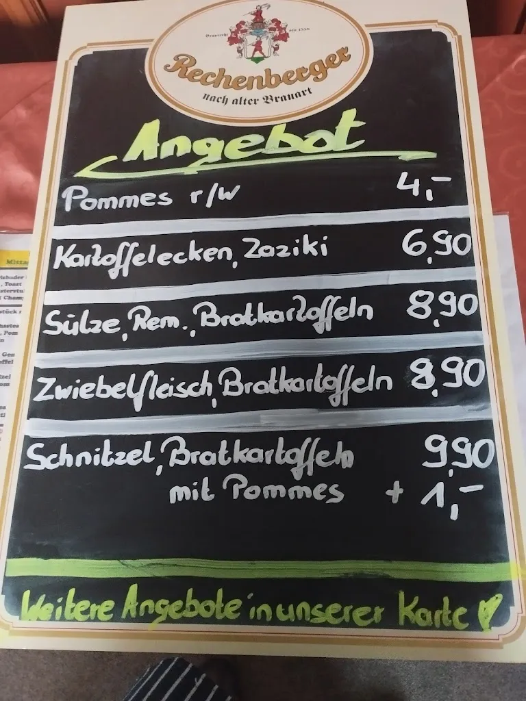 Menu_Gaststätte LINIE 