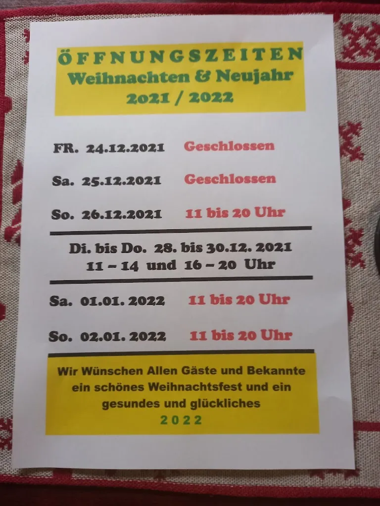 Menu_Gaststätte LINIE 