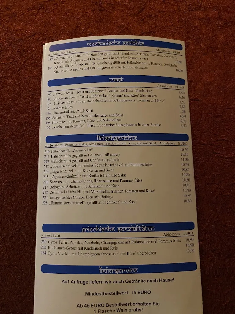 Menu_Indisches Restaurant Vivaldi_Freiberg_immagine_2