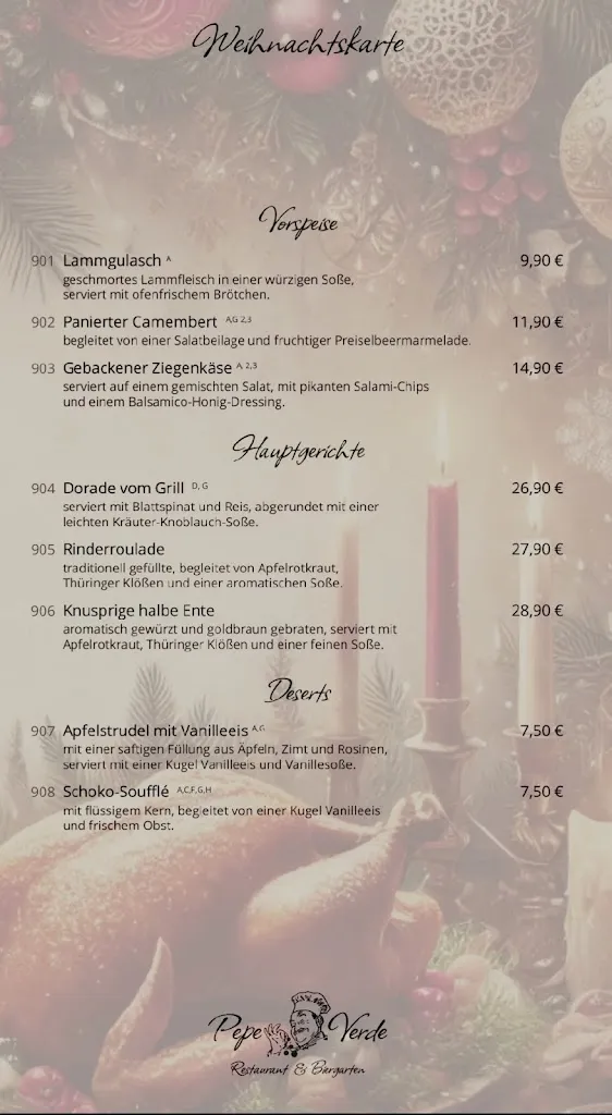 Menu_Restaurant Pepe Verde_Wurzen_immagine_4