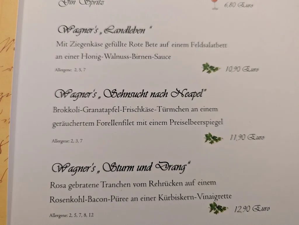 Menu_Wagners Restaurant u. Weinwirtschaft Inh. Chris Kollin_Leipzig_image_1