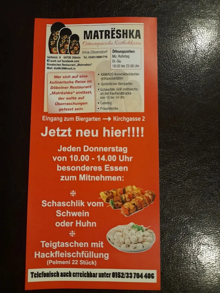 Menu_Matreshka restaurant_Döbeln_image_3