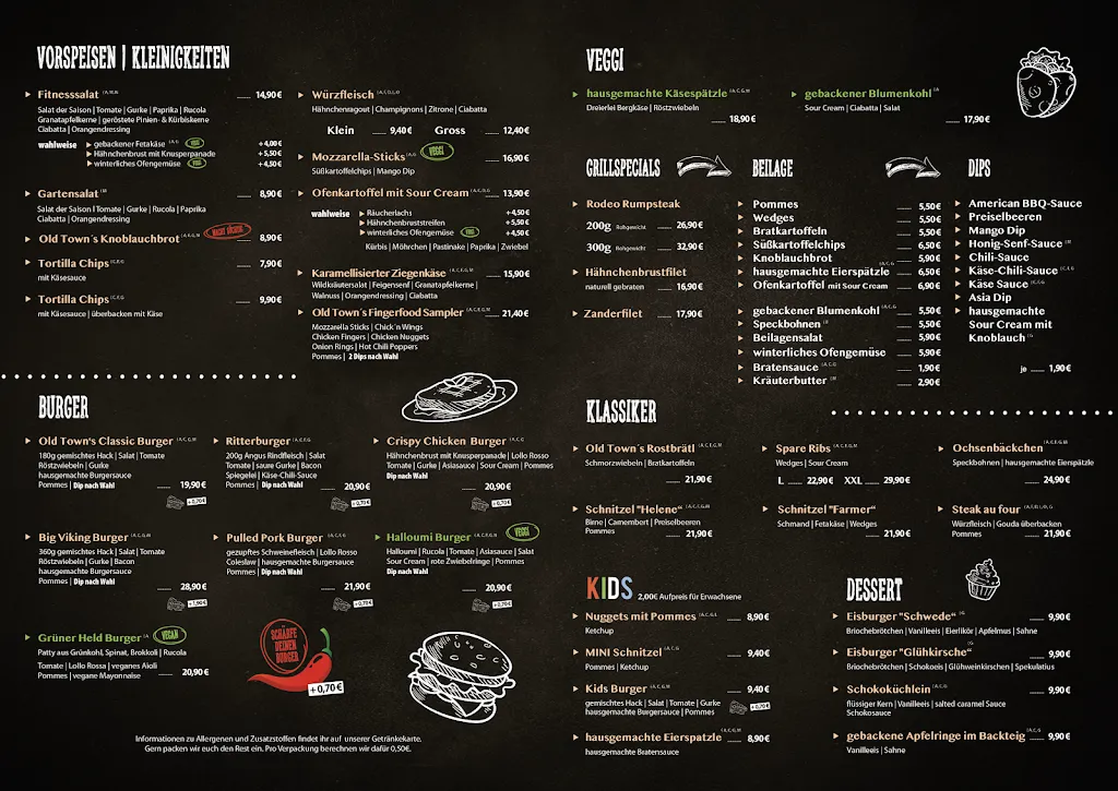 Menu_Old Town Pub_Döbeln_image_1