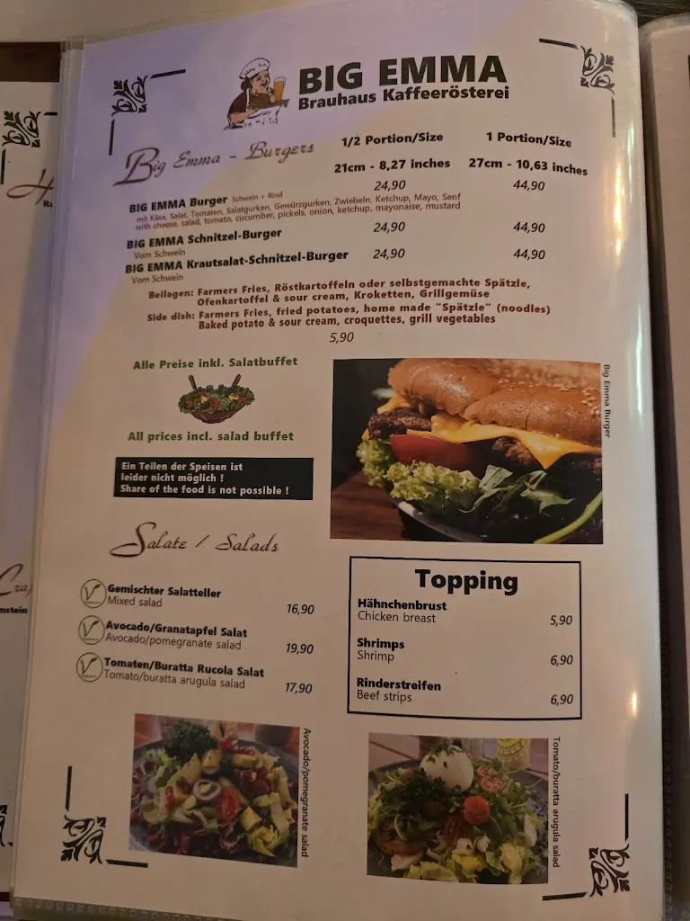 Menu_Big Emma Brauhaus und Kaffeerösterei_Ramstein-Miesenbach_image_3