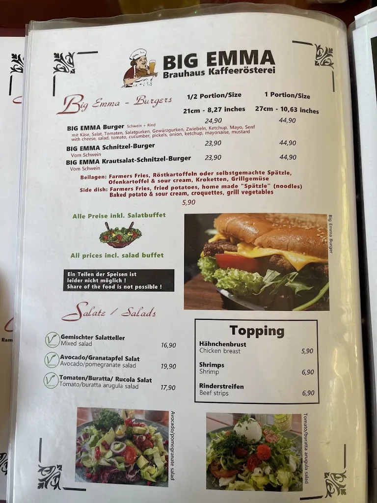 Menu_Big Emma Brauhaus und Kaffeerösterei_Ramstein-Miesenbach_image_4