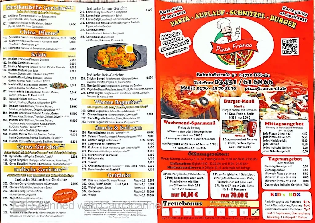 Menu_Pizza Franco Döbeln_Döbeln_image_2