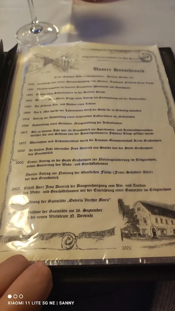 Menu_Osteria Vecchie Mura -Italienische Spezialitäten_Großenhain_image_3