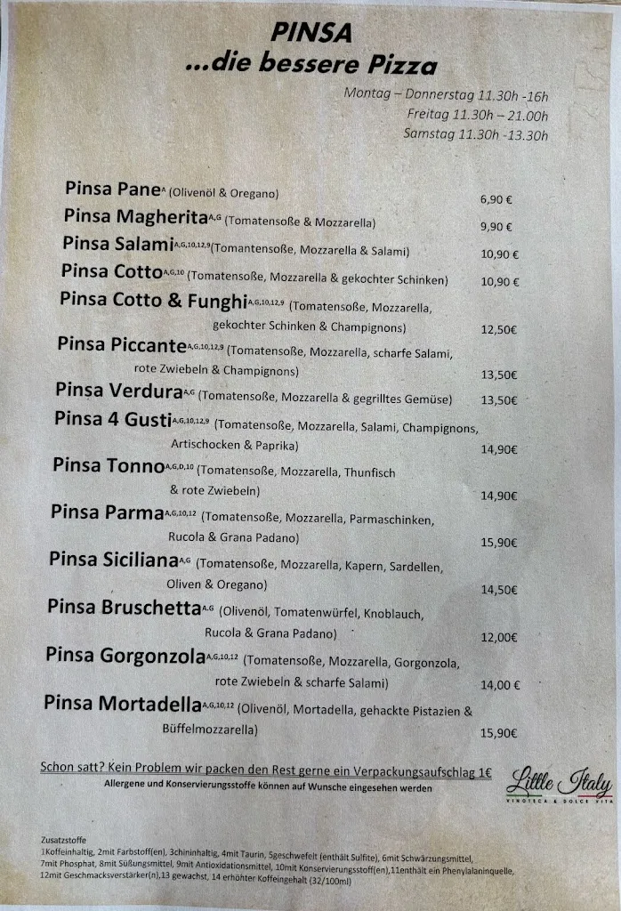 Menu_Little Italy Frankenthal_Frankenthal_image_1
