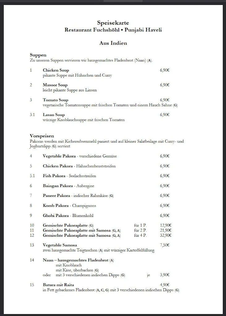 Menu_Fuchshöhl • Punjabi Haveli_Meißen_image_2