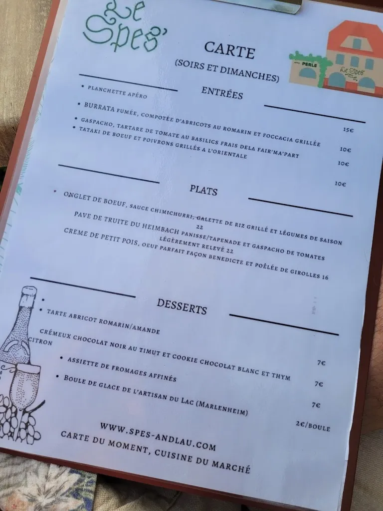 Menu_Le Spes' - Resto - Bistrot Culturel_France_immagine_4