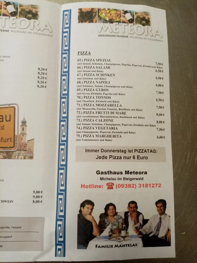 Menu_Meteora Griechische Taverne_Steigerwald_immagine_1