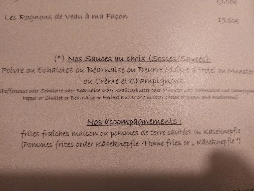 Menu_Restaurant Au Boeuf Rouge_France_image_2