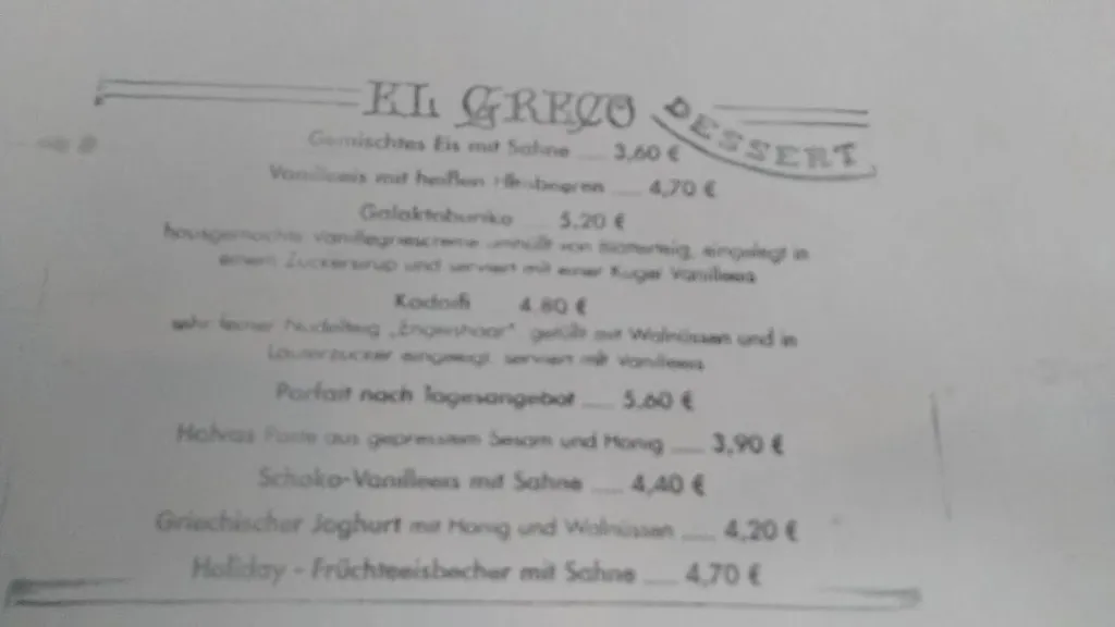 Menu_Restaurant El Greco_Vogtland_immagine_2