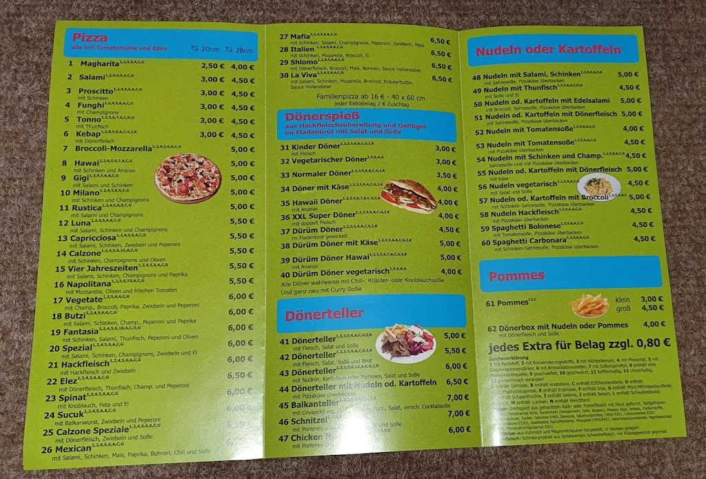 Menu_Elez Pizza Döner Haus_Vogtland_immagine_4