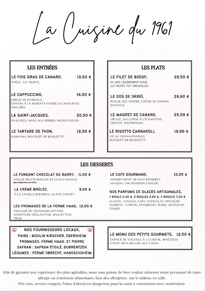 Menu_RESTAURANT LE 1961_France_image_3
