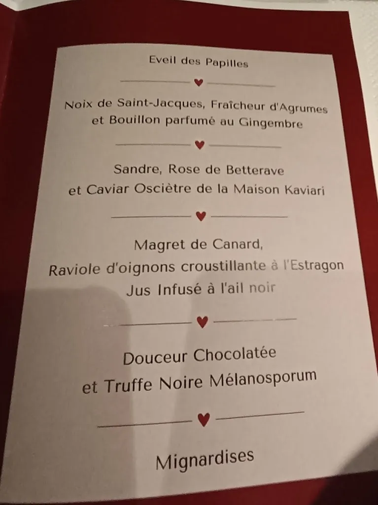 Menu_Restaurant Le Garden at Le Clos des Délices_France_image_1