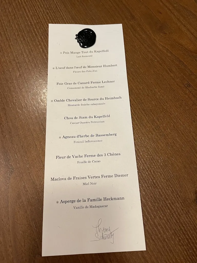 Menu_Thierry Schwartz - Le Restaurant_France_immagine_4