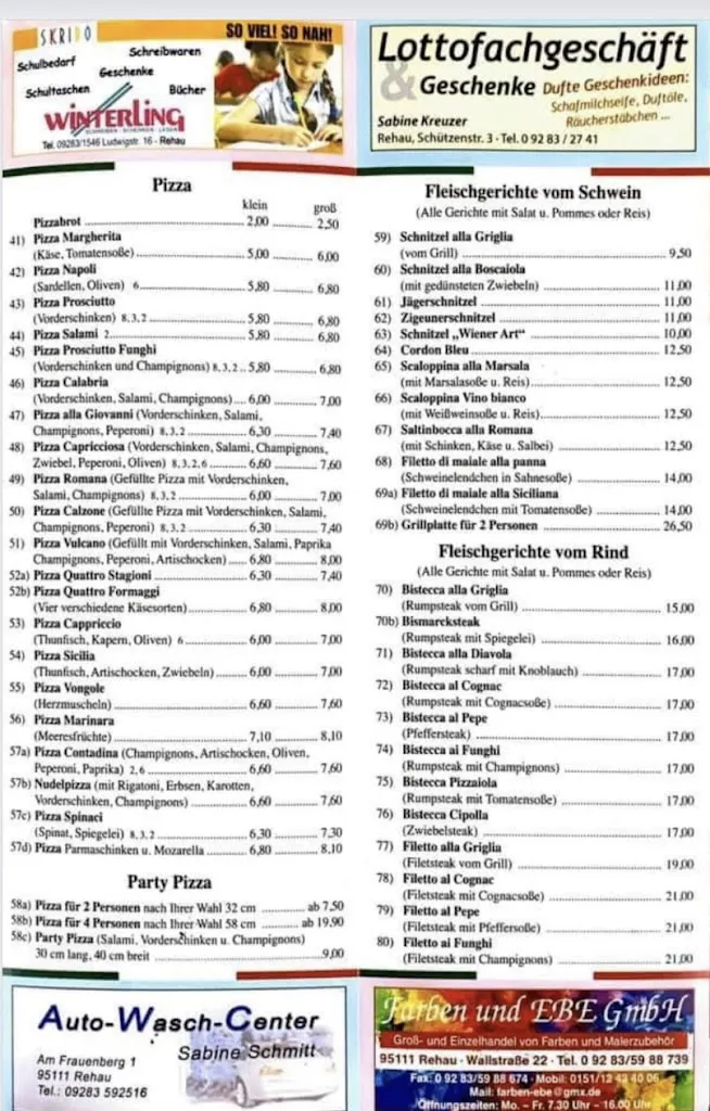 Menu_Pizzeria Ristorante La Calabria_Rehau_image_3