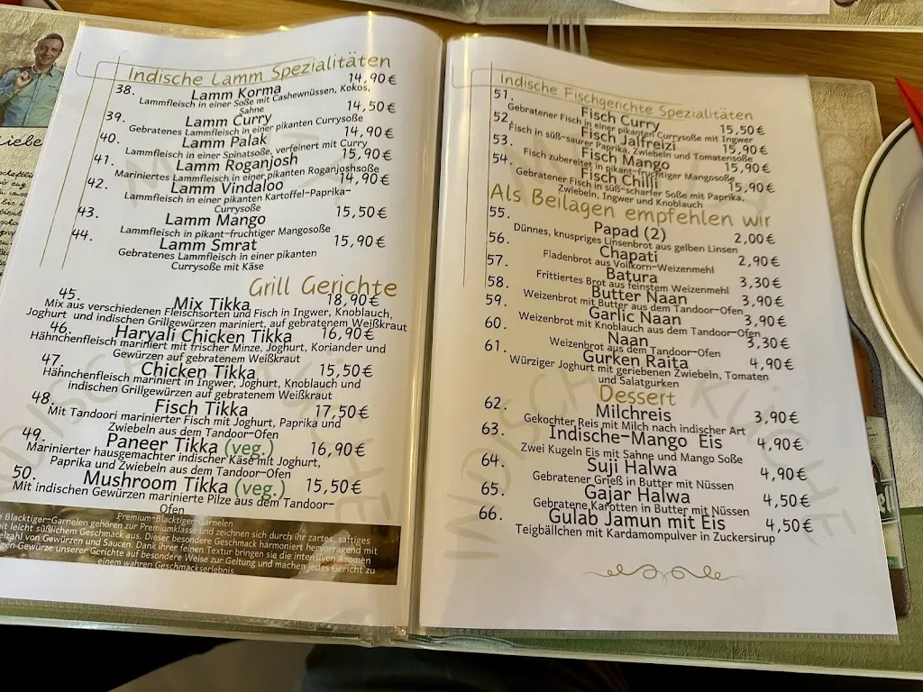 Menu_Gasthaus mit Indischen Spezialitäten_Grünbach_image_1