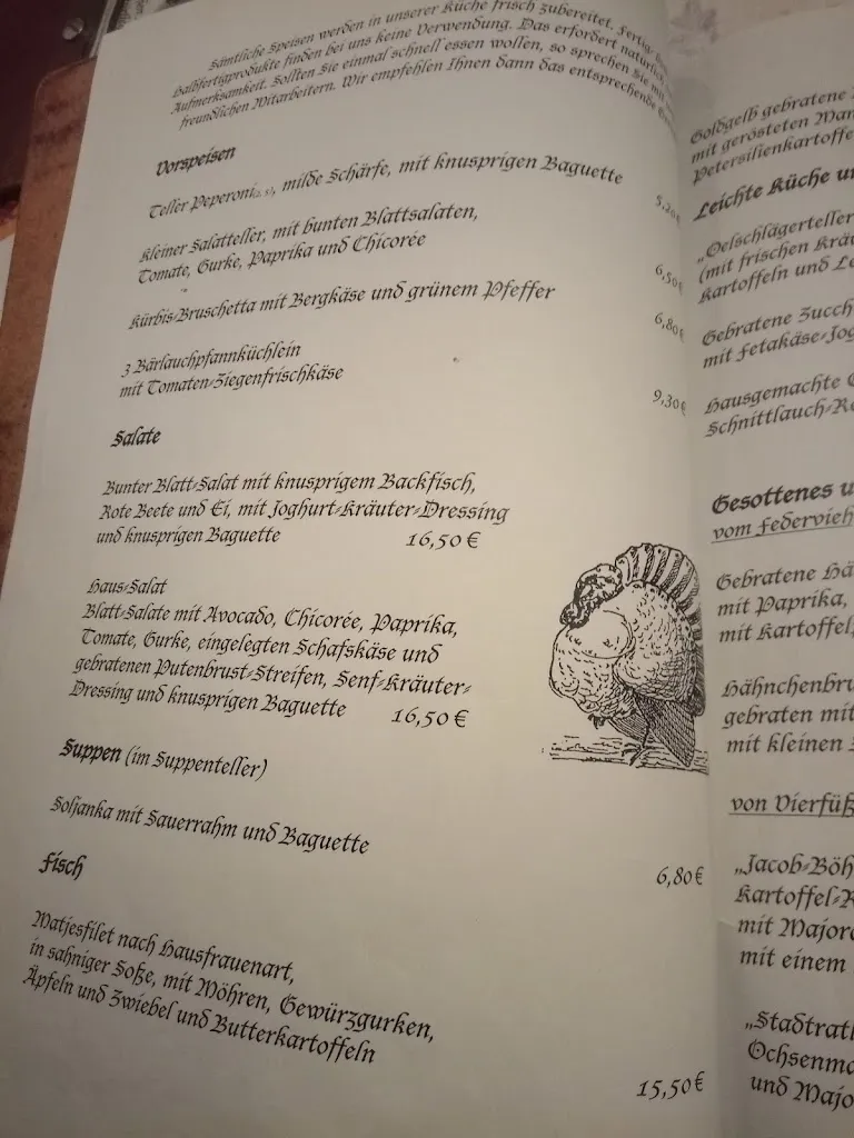Menu_Restaurant Dreibeiniger Hund_Görlitz_immagine_3