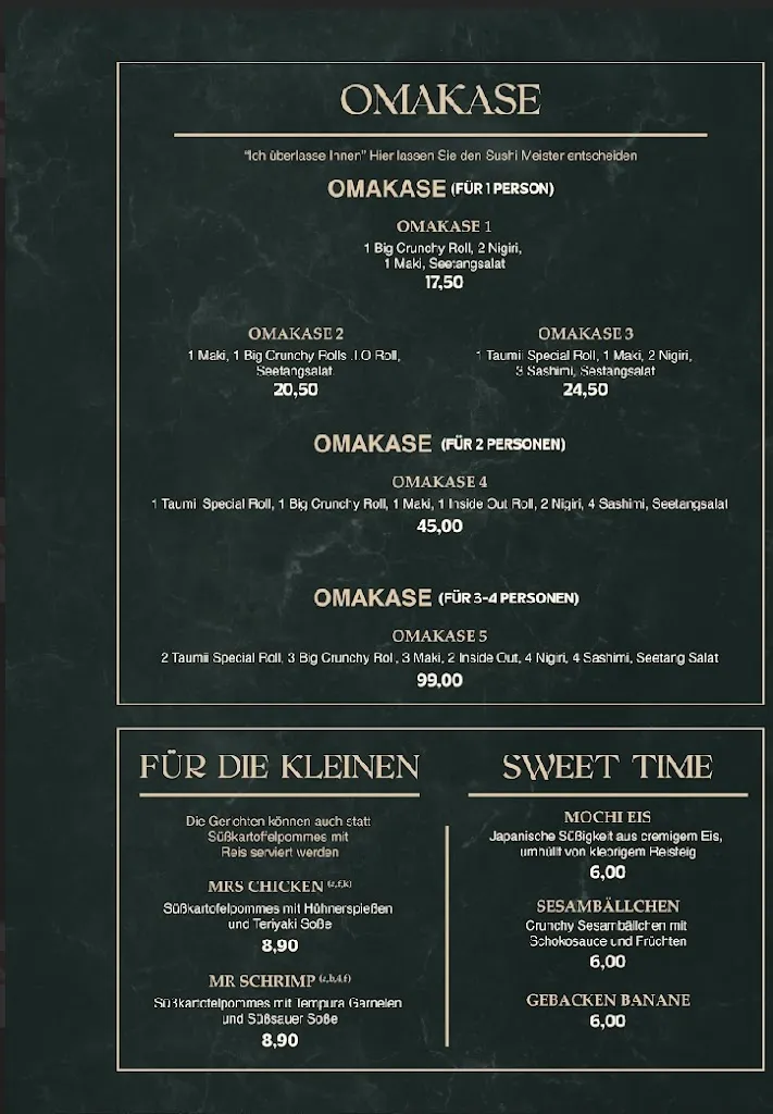 Menu_Taumii Restaurant Sushi & Asia Fusion_Görlitz_immagine_1