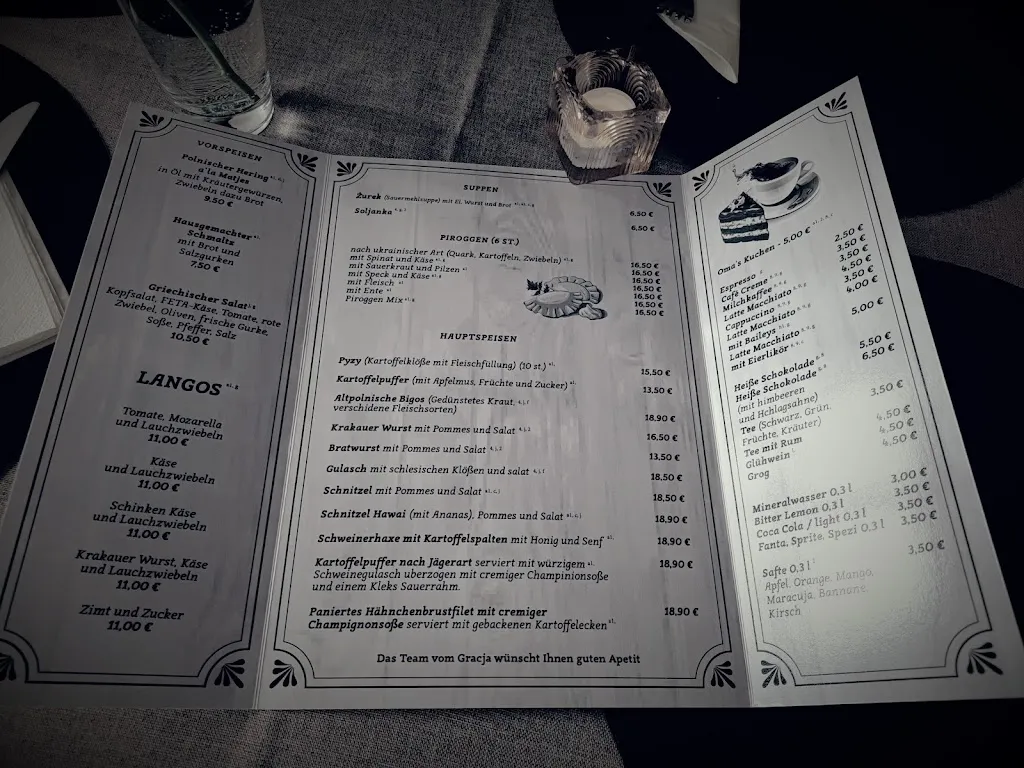 Menu_Gracja Restaurant_Görlitz_image_1