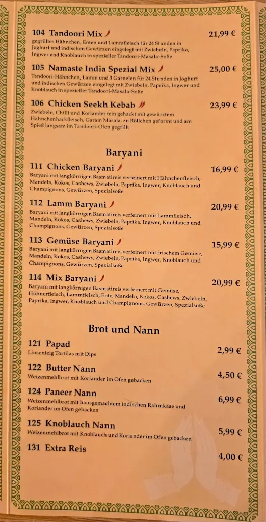 Menu_Namaste India Görlitz_Görlitz_image_1