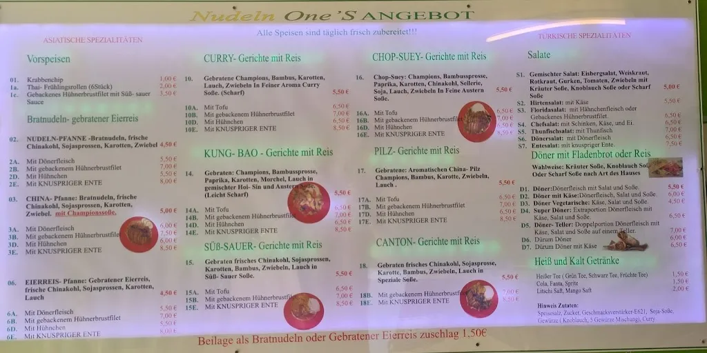 Menu_Nudeln One's_Hartenstein_image_1