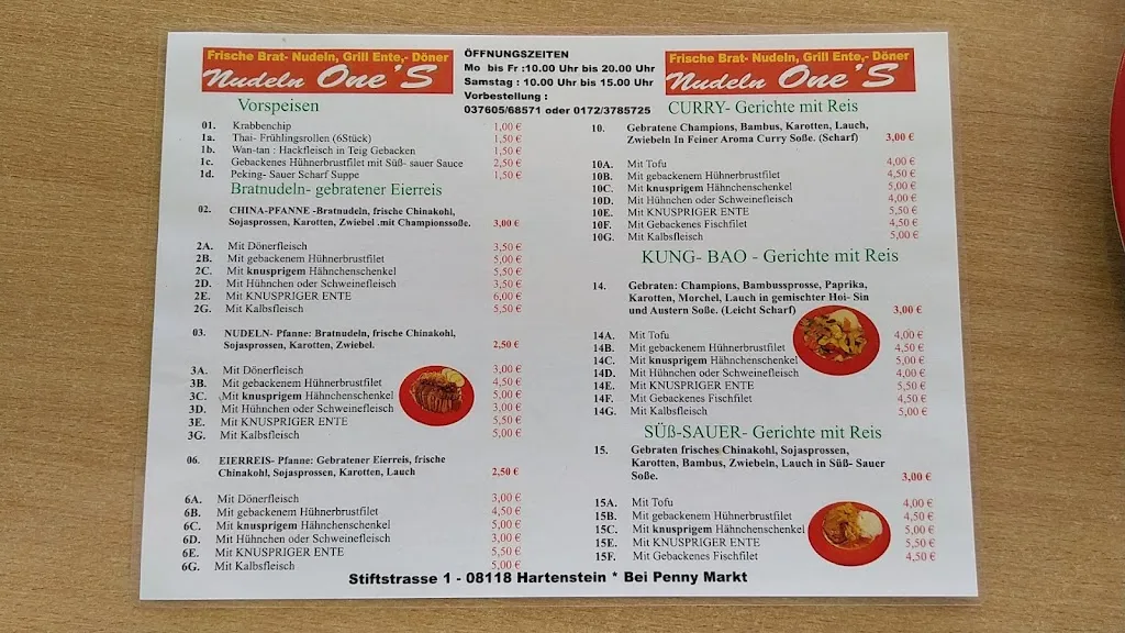 Menu_Nudeln One's_Hartenstein_image_3