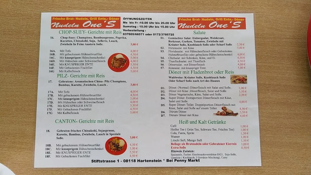 Menu_Nudeln One's_Hartenstein_image_4