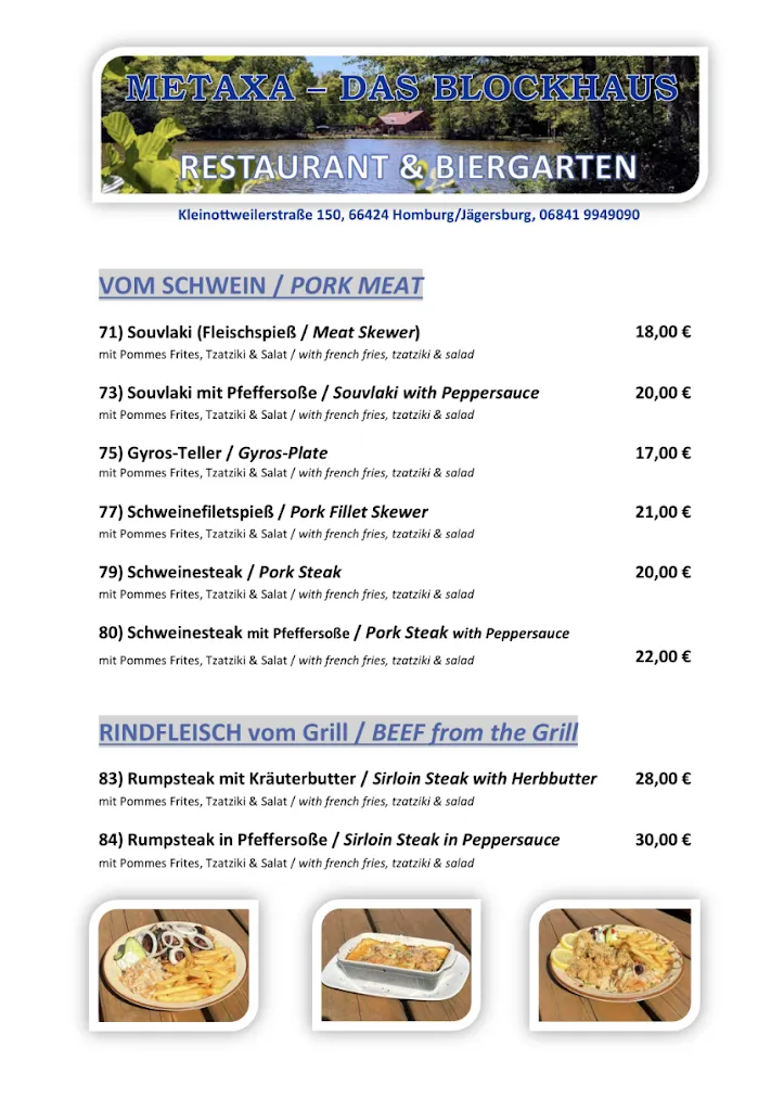 Menu_METAXA - DAS BLOCKHAUS Restaurant & Biergarten_Homburg_image_1
