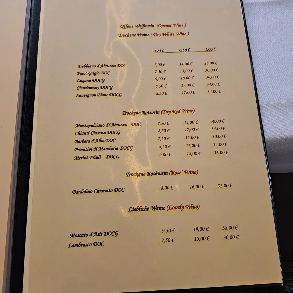 Menu_Ristorante Da Alfonso_Höhe_image_1