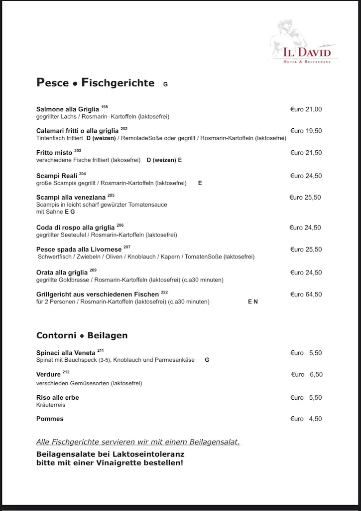 Menu_Hotel - Restaurant Il David_Schwarzwald_image_4