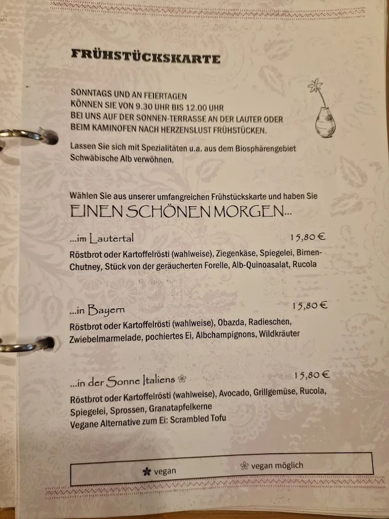 Menu_Lagerhaus an der Lauter | Cafè, Kaffeerösterei, Konditorei, Chocolaterie, Seifenmanufaktur_Gomadingen_immagine_3