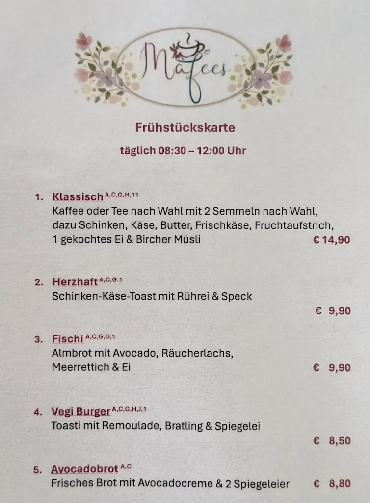 Menu_Mafee´s - Cafe und Bistro_Grassau_image_2