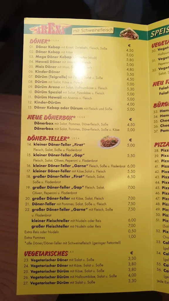 Menu_Arena Bistro & Bar_Löbau_immagine_4