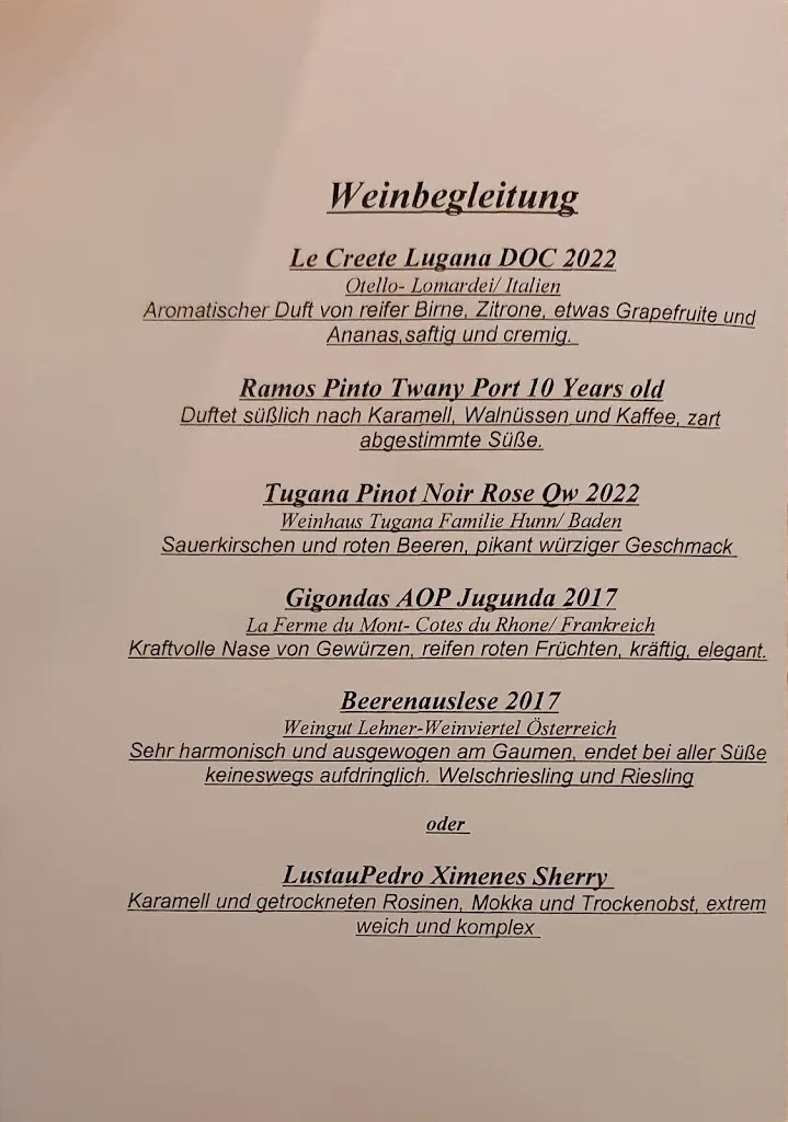 Menu_Restaurant Schönburger Palais_Lichtenstein/Sachsen_immagine_1