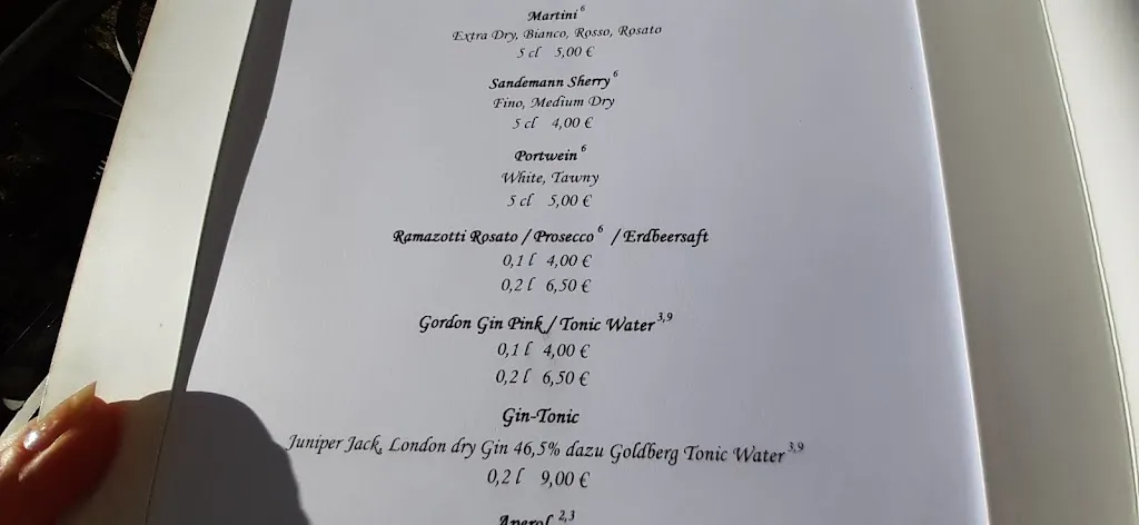 Menu_Restaurant Schönburger Palais_Lichtenstein/Sachsen_immagine_4