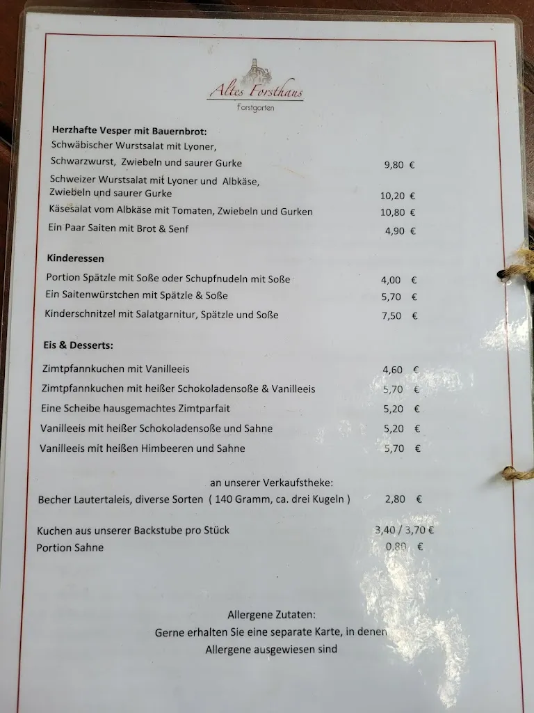 Menu_Altes Forsthaus_Lichtenstein_image_2