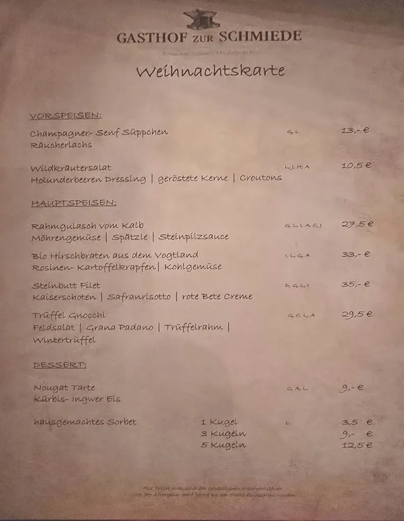 Menu_Gasthof Zur Schmiede_Limbach-Oberfrohna_immagine_1